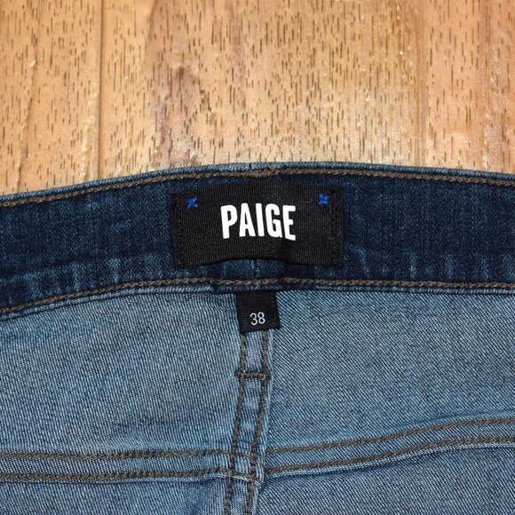 Paige Men's Federal Blue Denim Jeans Sz 38 - Picture 10 of 12